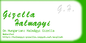 gizella halmagyi business card