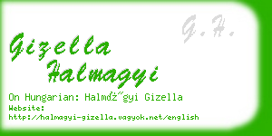 gizella halmagyi business card